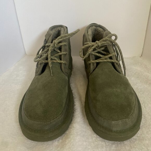 UGG Men\'s Neumel Zip Quilting Size 8 (Olive Green)